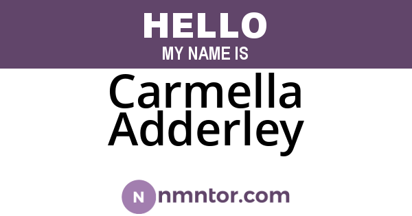 Carmella Adderley