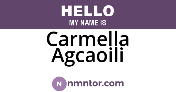 Carmella Agcaoili