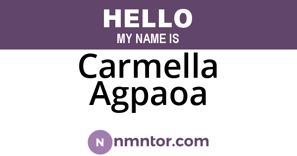Carmella Agpaoa