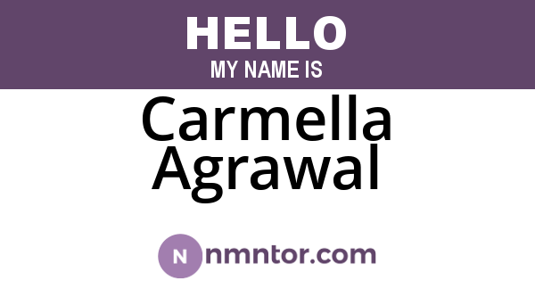 Carmella Agrawal