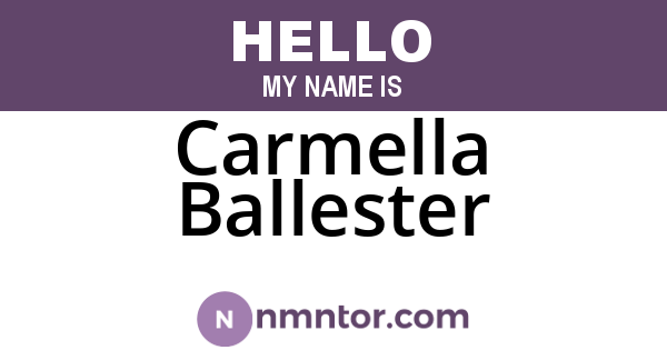 Carmella Ballester