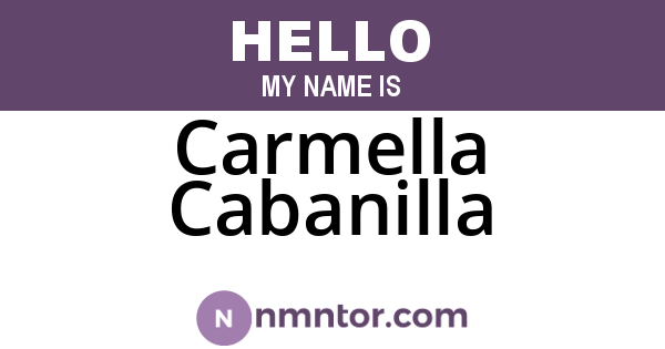 Carmella Cabanilla