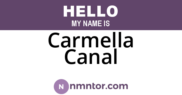 Carmella Canal