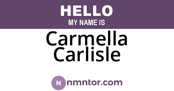 Carmella Carlisle