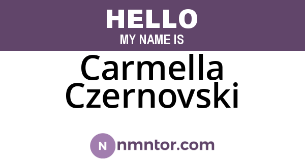 Carmella Czernovski