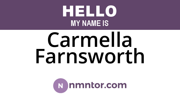 Carmella Farnsworth
