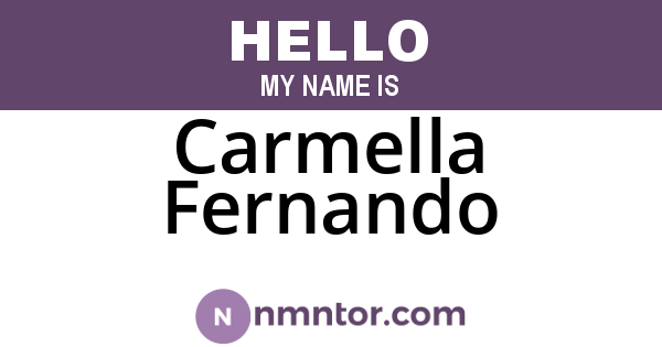 Carmella Fernando