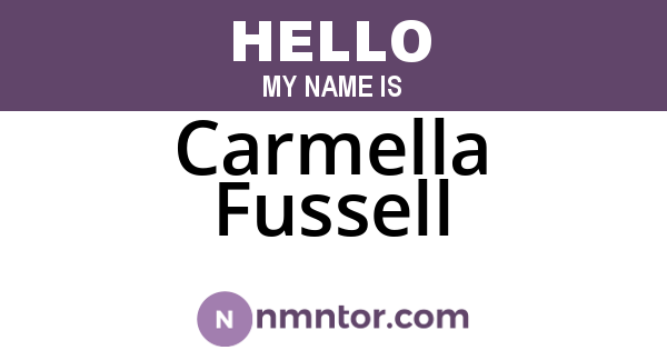 Carmella Fussell