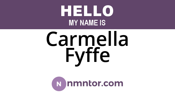 Carmella Fyffe