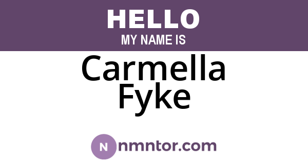 Carmella Fyke
