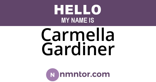 Carmella Gardiner