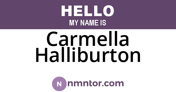 Carmella Halliburton