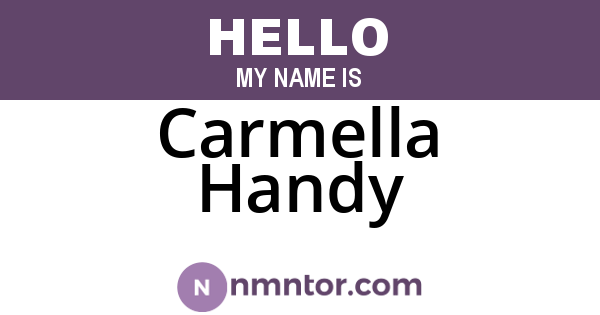 Carmella Handy