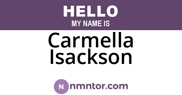 Carmella Isackson