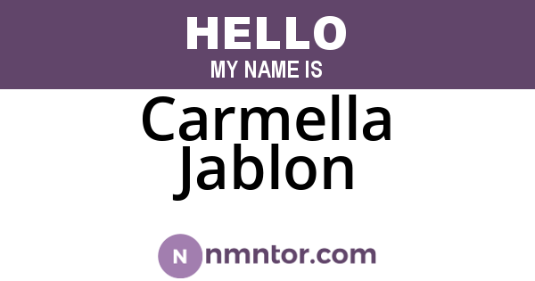 Carmella Jablon