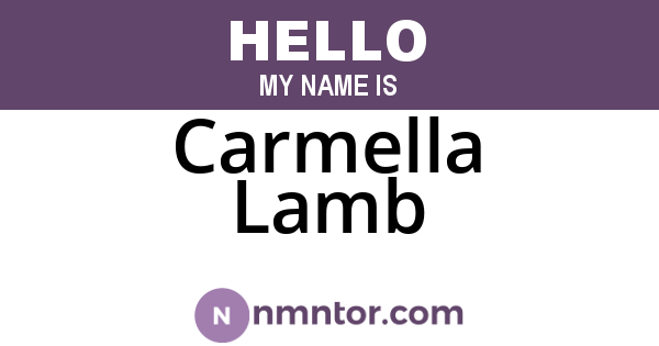 Carmella Lamb
