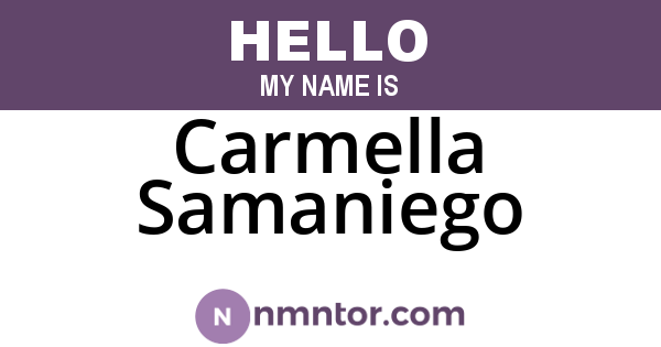 Carmella Samaniego