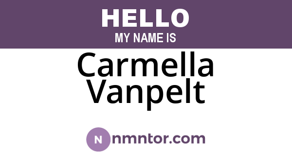 Carmella Vanpelt