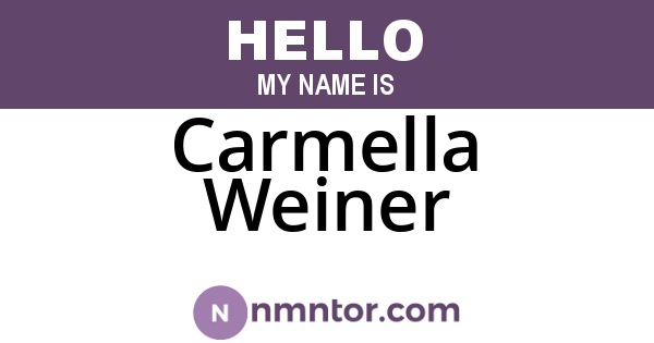 Carmella Weiner
