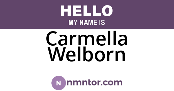 Carmella Welborn