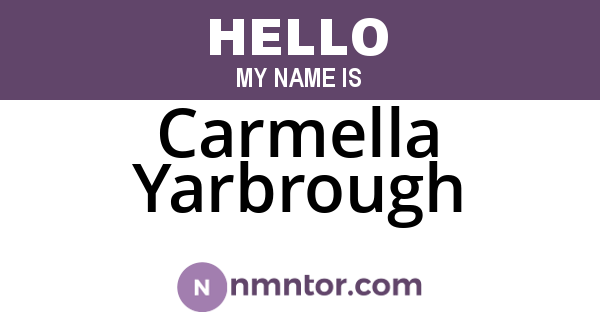Carmella Yarbrough