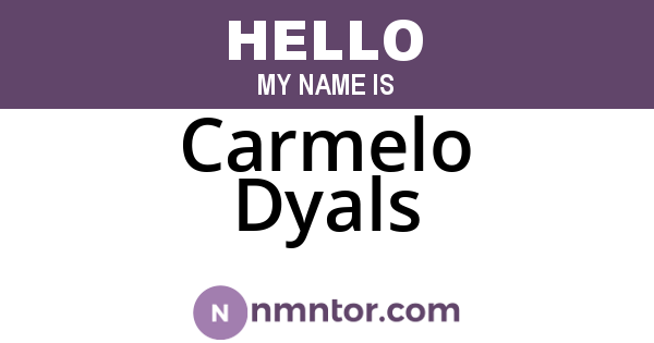 Carmelo Dyals