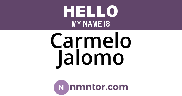 Carmelo Jalomo