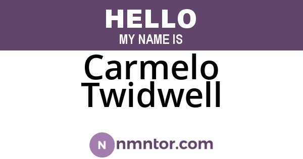 Carmelo Twidwell