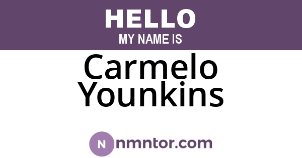 Carmelo Younkins