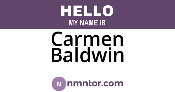 Carmen Baldwin