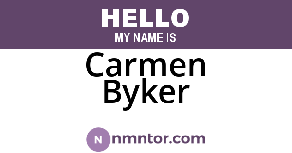 Carmen Byker