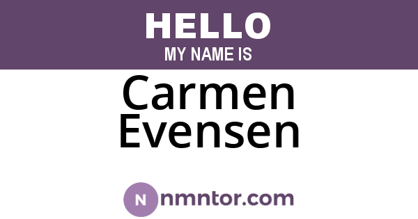 Carmen Evensen