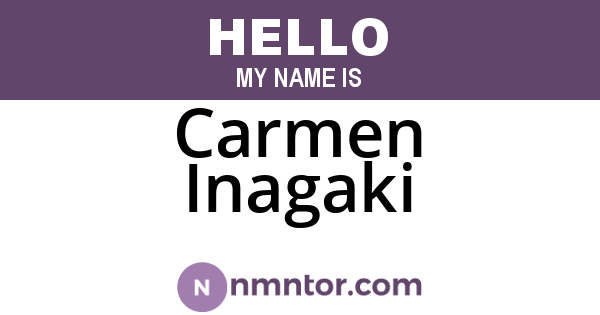 Carmen Inagaki