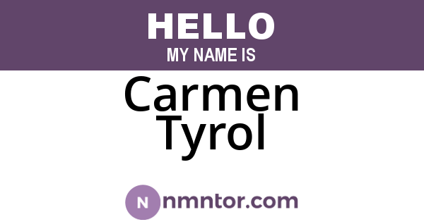 Carmen Tyrol