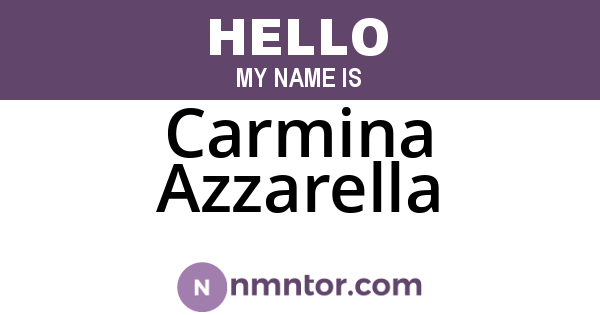 Carmina Azzarella