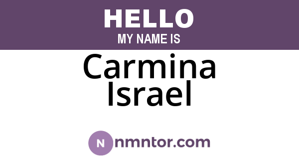 Carmina Israel