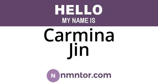 Carmina Jin