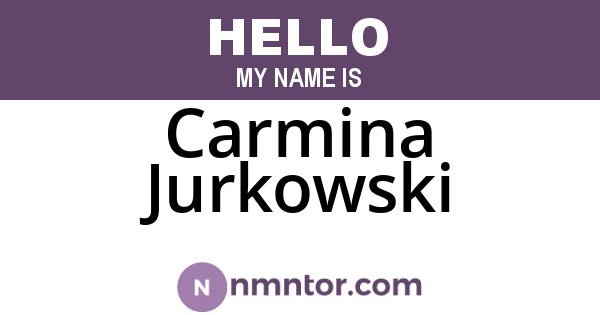 Carmina Jurkowski