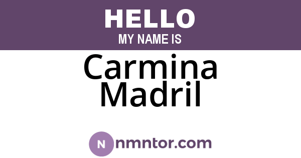 Carmina Madril