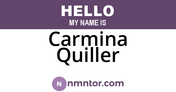 Carmina Quiller
