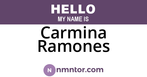 Carmina Ramones