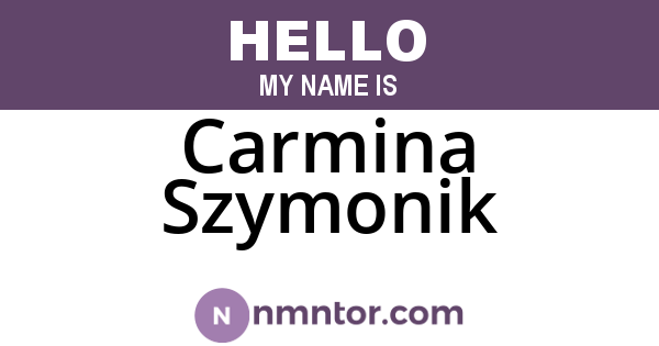 Carmina Szymonik