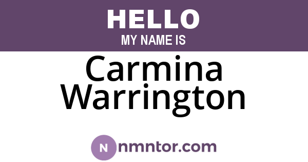 Carmina Warrington