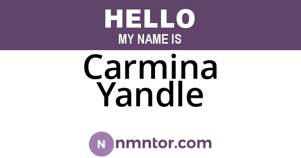Carmina Yandle