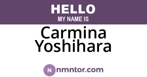 Carmina Yoshihara