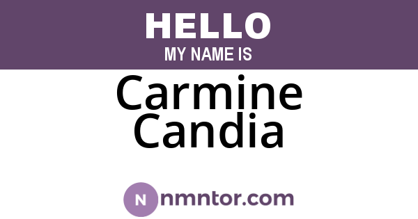 Carmine Candia