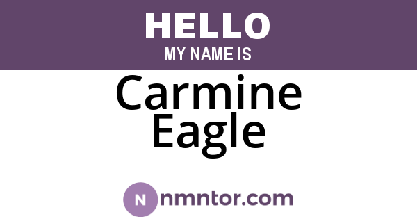Carmine Eagle
