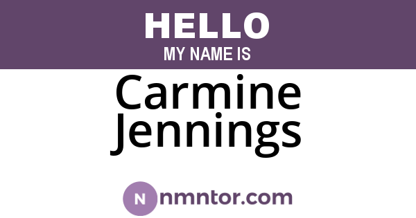 Carmine Jennings