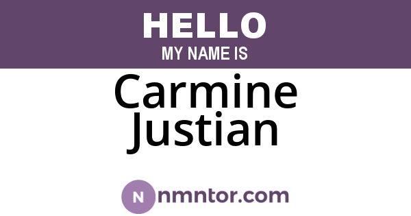 Carmine Justian