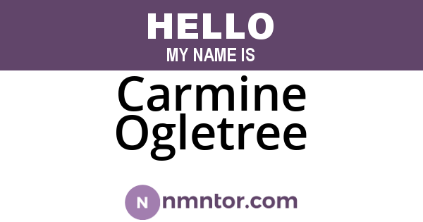 Carmine Ogletree